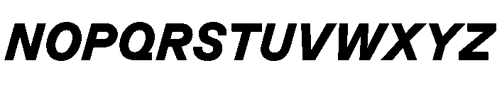 GTPlanar Italic15Black 2 Font UPPERCASE
