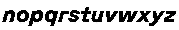 GTPlanar Italic15Black 2 Font LOWERCASE