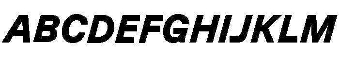 GTPlanar Italic15Black Font UPPERCASE