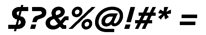 GTPlanar Italic15Bold Font OTHER CHARS