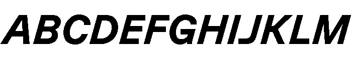 GTPlanar Italic15Bold Font UPPERCASE