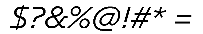 GTPlanar Italic15Light 2 Font OTHER CHARS