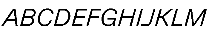 GTPlanar Italic15Light 2 Font UPPERCASE