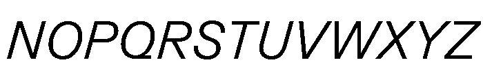GTPlanar Italic15Light 2 Font UPPERCASE