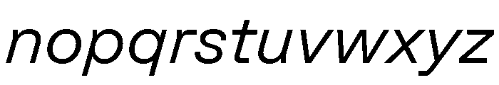 GTPlanar Italic15Light 2 Font LOWERCASE