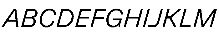 GTPlanar Italic15Light Font UPPERCASE