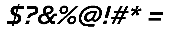 GTPlanar Italic15Medium 2 Font OTHER CHARS
