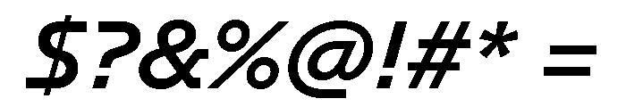 GTPlanar Italic15Medium Font OTHER CHARS