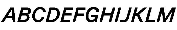 GTPlanar Italic15Medium Font UPPERCASE