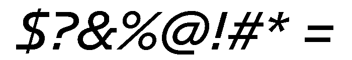 GTPlanar Italic15Regular 2 Font OTHER CHARS