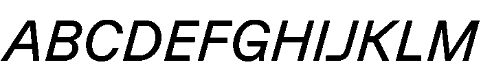 GTPlanar Italic15Regular 2 Font UPPERCASE