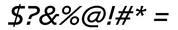 GTPlanar Italic15Regular Font OTHER CHARS