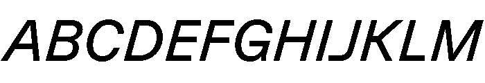 GTPlanar Italic15Regular Font UPPERCASE