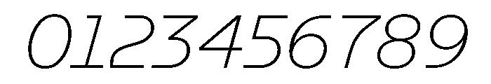 GTPlanar Italic15Thin 2 Font OTHER CHARS