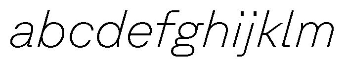 GTPlanar Italic15Thin FONT