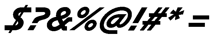 GTPlanar Italic30Black 2 Font OTHER CHARS