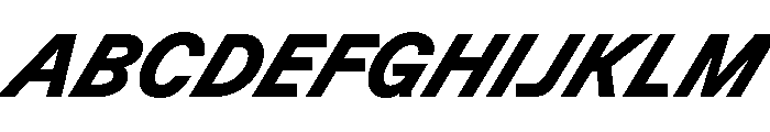 GTPlanar Italic30Black 2 Font UPPERCASE