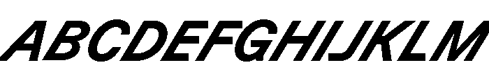 GTPlanar Italic30Bold 2 Font UPPERCASE