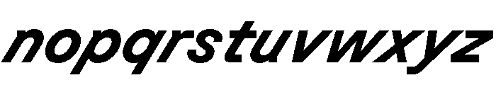 GTPlanar Italic30Bold Font LOWERCASE