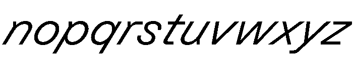 GTPlanar Italic30Light 2 Font LOWERCASE