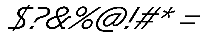 GTPlanar Italic30Light Font OTHER CHARS