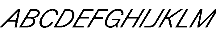 GTPlanar Italic30Light Font UPPERCASE