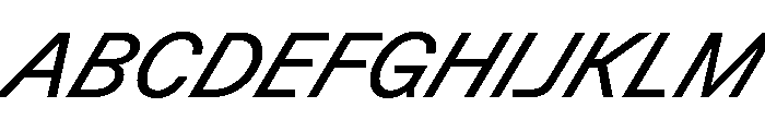GTPlanar Italic30Regular 2 Font UPPERCASE