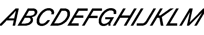 GTPlanar Italic30Regular Font UPPERCASE
