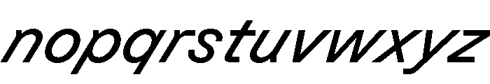 GTPlanar Italic30Regular Font LOWERCASE