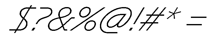 GTPlanar Italic30Thin 2 Font OTHER CHARS