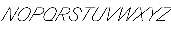 GTPlanar Italic30Thin 2 Font UPPERCASE