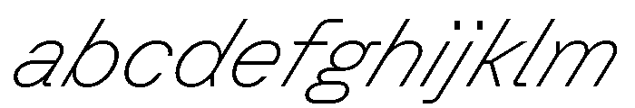 GTPlanar Italic30Thin 2 FONT
