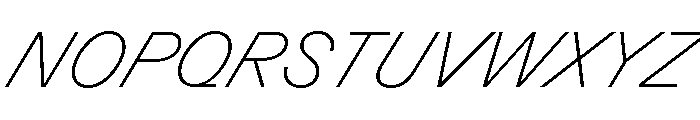 GTPlanar Italic30Thin Font UPPERCASE