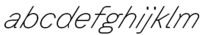 GTPlanar Italic30Thin FONT