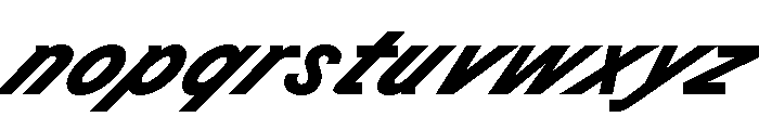 GTPlanar Italic45Black Font LOWERCASE