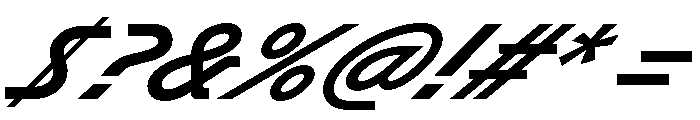 GTPlanar Italic45Bold Font OTHER CHARS