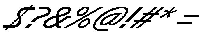 GTPlanar Italic45Regular Font OTHER CHARS