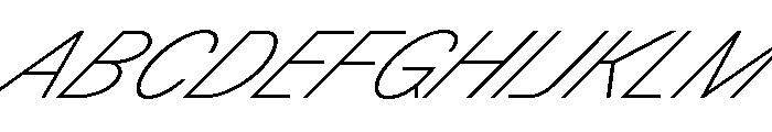 GTPlanar Italic45Thin 2 Font UPPERCASE