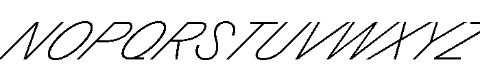 GTPlanar Italic45Thin 2 Font UPPERCASE