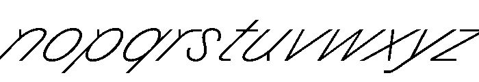 GTPlanar Italic45Thin 2 Font LOWERCASE