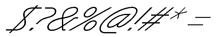 GTPlanar Italic45Thin Font OTHER CHARS