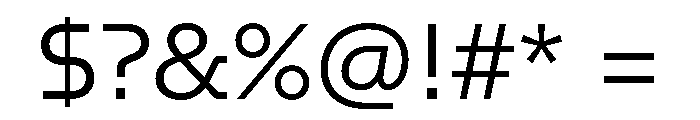 GTPlanar Light Font OTHER CHARS