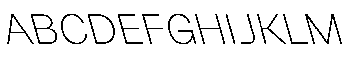 GTPlanar Retalic15Thin 2 Font UPPERCASE