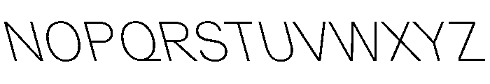 GTPlanar Retalic15Thin 2 Font UPPERCASE
