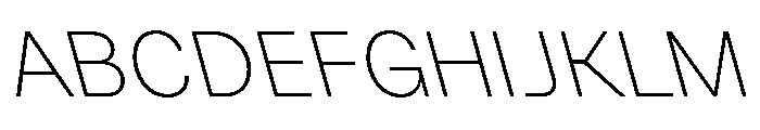 GTPlanar Retalic15Thin Font UPPERCASE