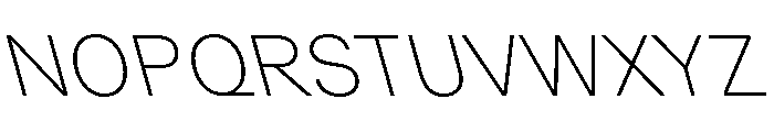 GTPlanar Retalic15Thin Font UPPERCASE
