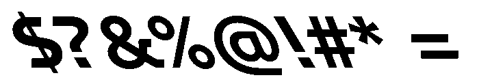 GTPlanar Retalic30Bold Font OTHER CHARS