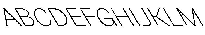 GTPlanar Retalic30Thin 2 Font UPPERCASE