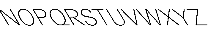 GTPlanar Retalic30Thin 2 Font UPPERCASE