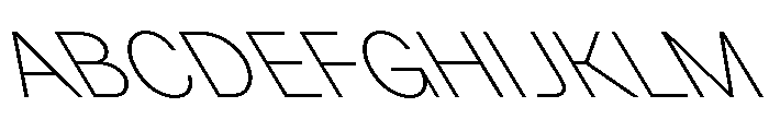 GTPlanar Retalic30Thin Font UPPERCASE